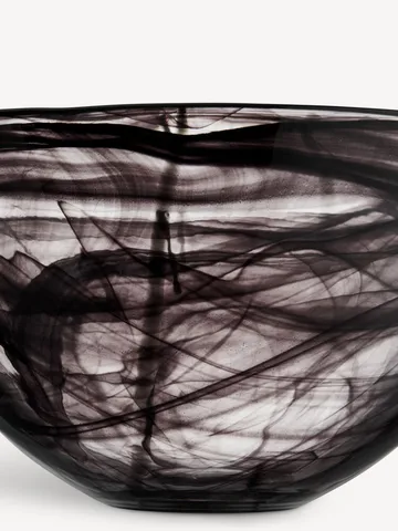 Bol Contrast 350 mm - Negro-negro - Kosta Boda
