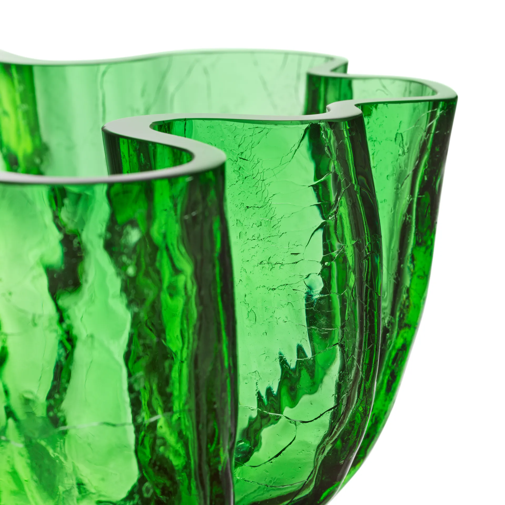 Bol Crackle 10,5 cm, Verde Kosta Boda