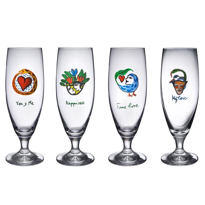 Copa de cerveza Friendship 50 cl, happiness Kosta Boda