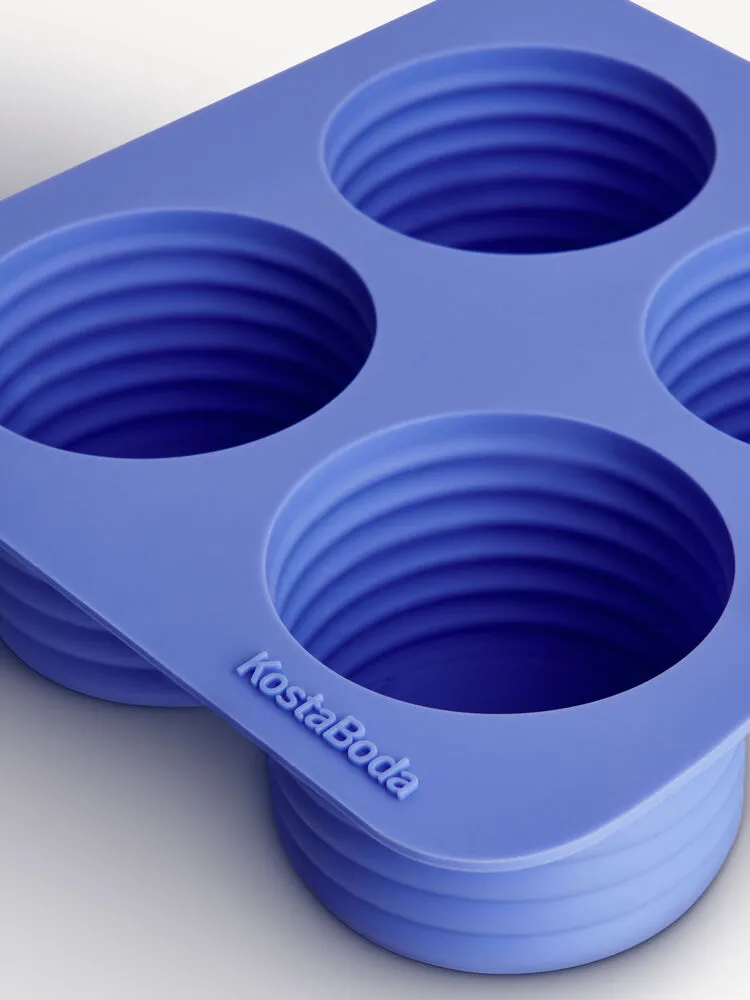 Cubitera 4 compartimentos Viva 13 cl, Azul marino Kosta Boda