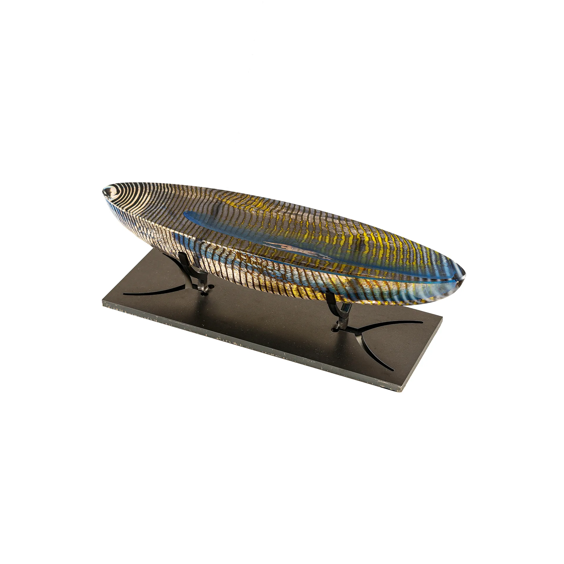 Escultura de cristal BV Caspar Boat, transparente Kosta Boda