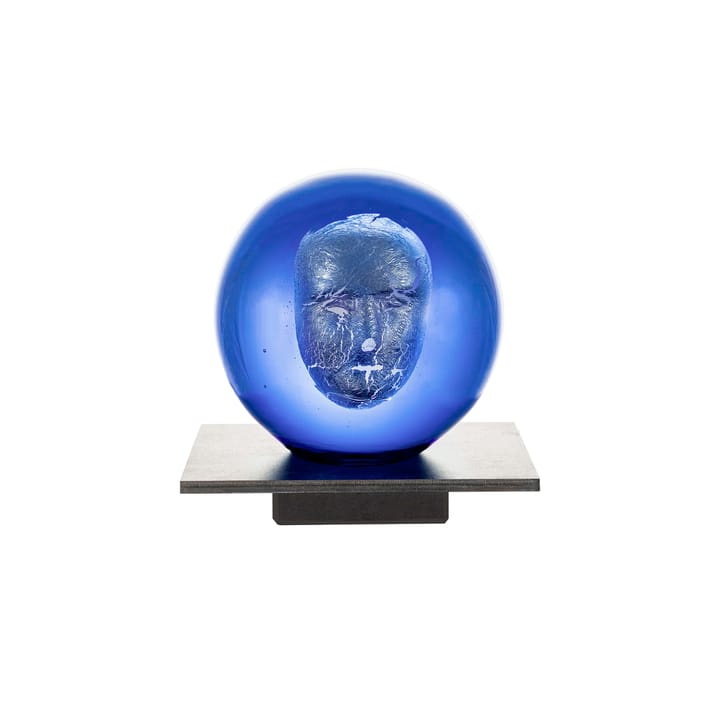 Escultura de cristal BV Headman - Azul - Kosta Boda