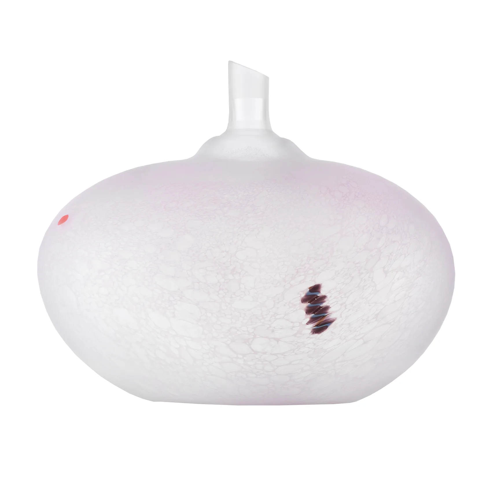 Escultura de vidrio BV Beans AC-20, Rosa Kosta Boda