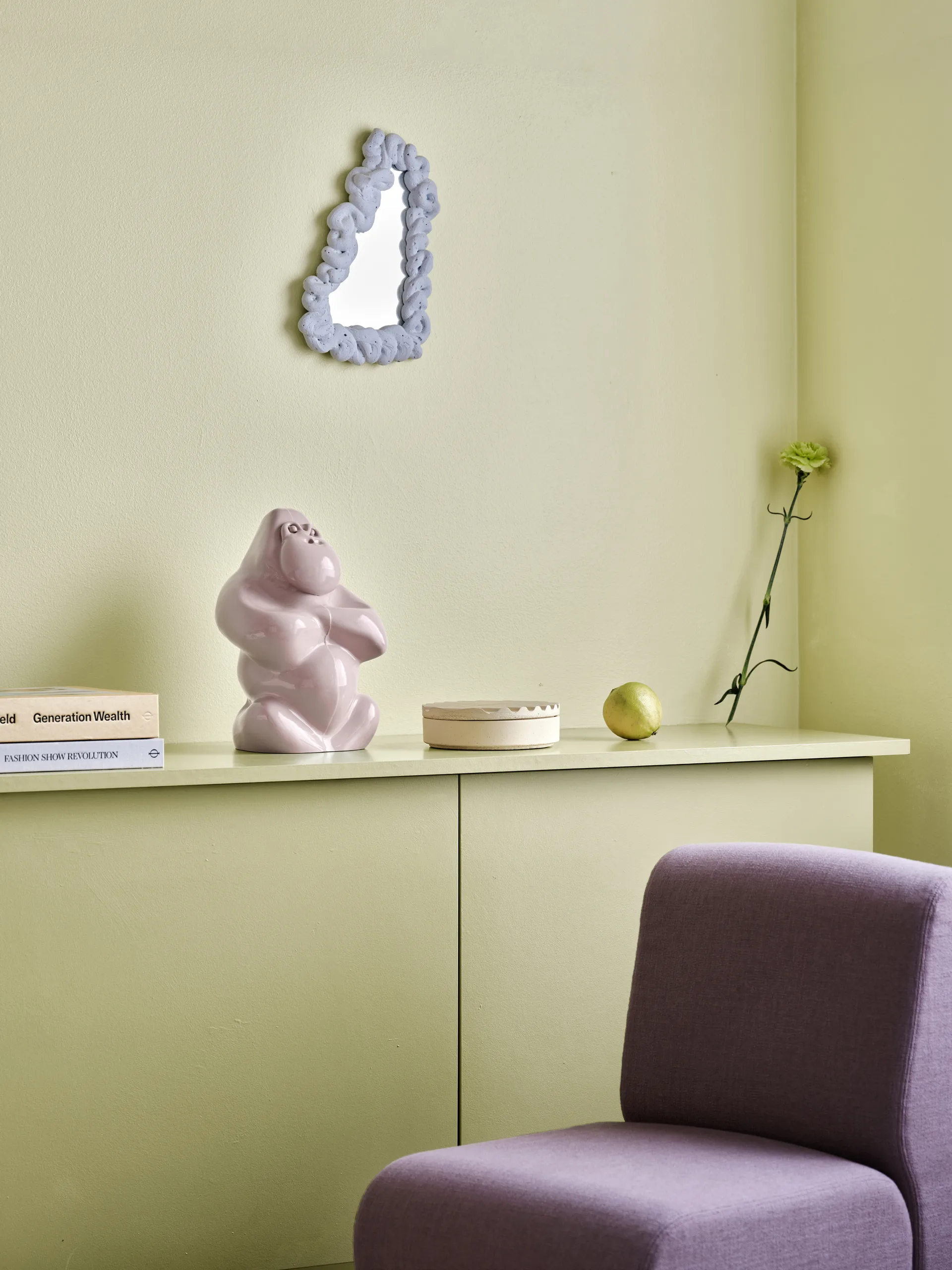 Escultura Gabba Gabba Hey 305 mm, Rosa polvo Kosta Boda