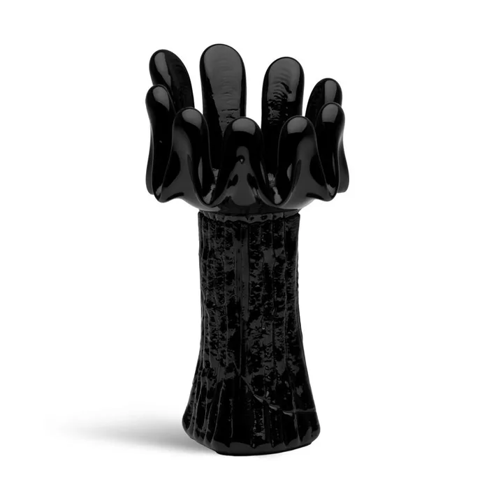 Farolillo Solros 18 cm - Negro - Kosta Boda