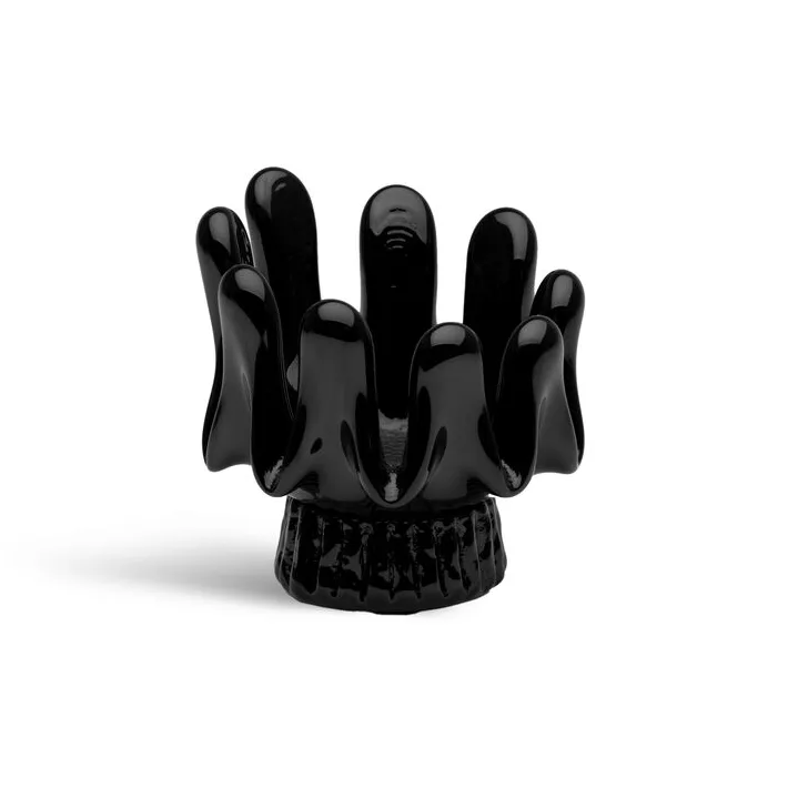Farolillo Solros 9,2 cm - Negro - Kosta Boda