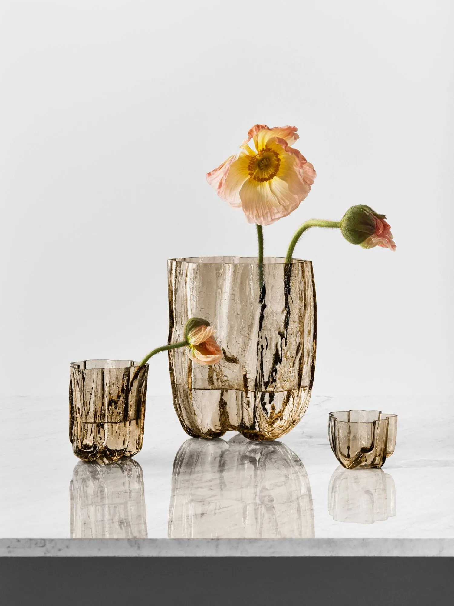 Jarrón Crackle 27 cm, topo Kosta Boda