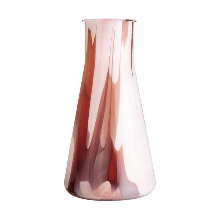 Jarrón erlenmeyer Lab 30,5 cm - Rojo-blanco-rosa - Kosta Boda