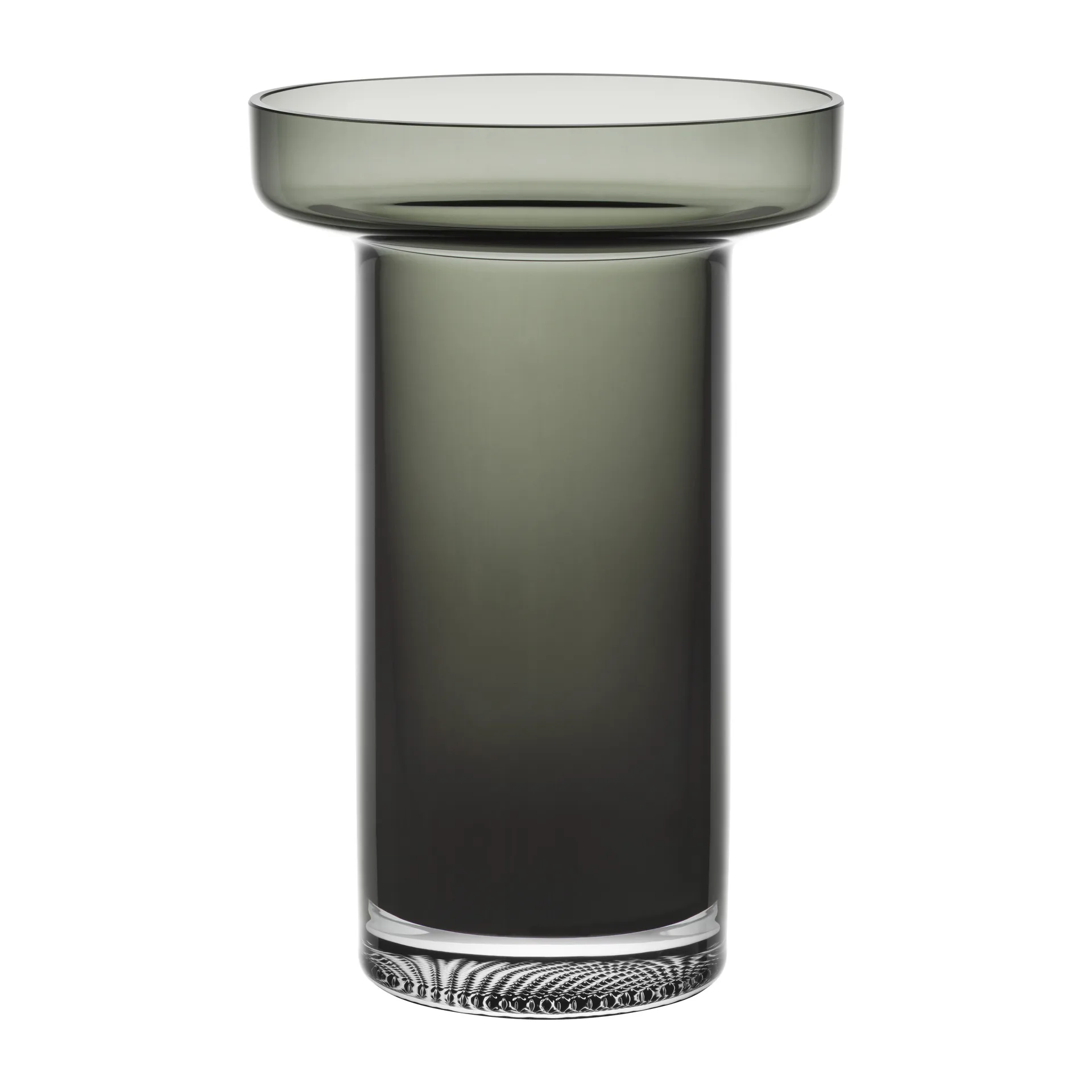 Jarrón Limelight Rose 23 cm, gris humo Kosta Boda