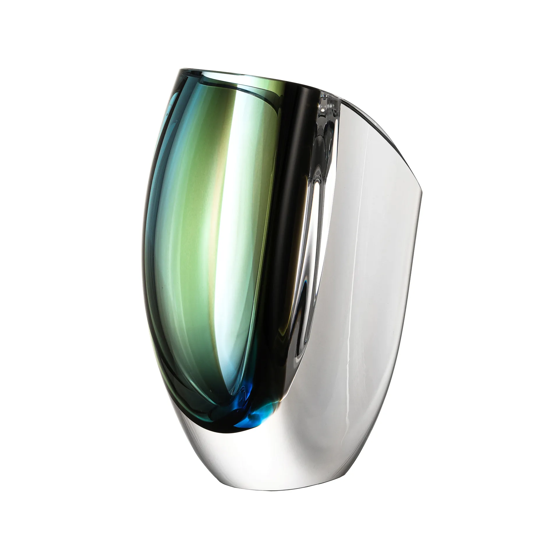 Jarrón Mirage 21 cm, azul-marrón Kosta Boda