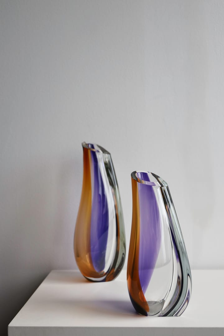 Jarrón Orchid 280 mm, Morado-ámbar Kosta Boda