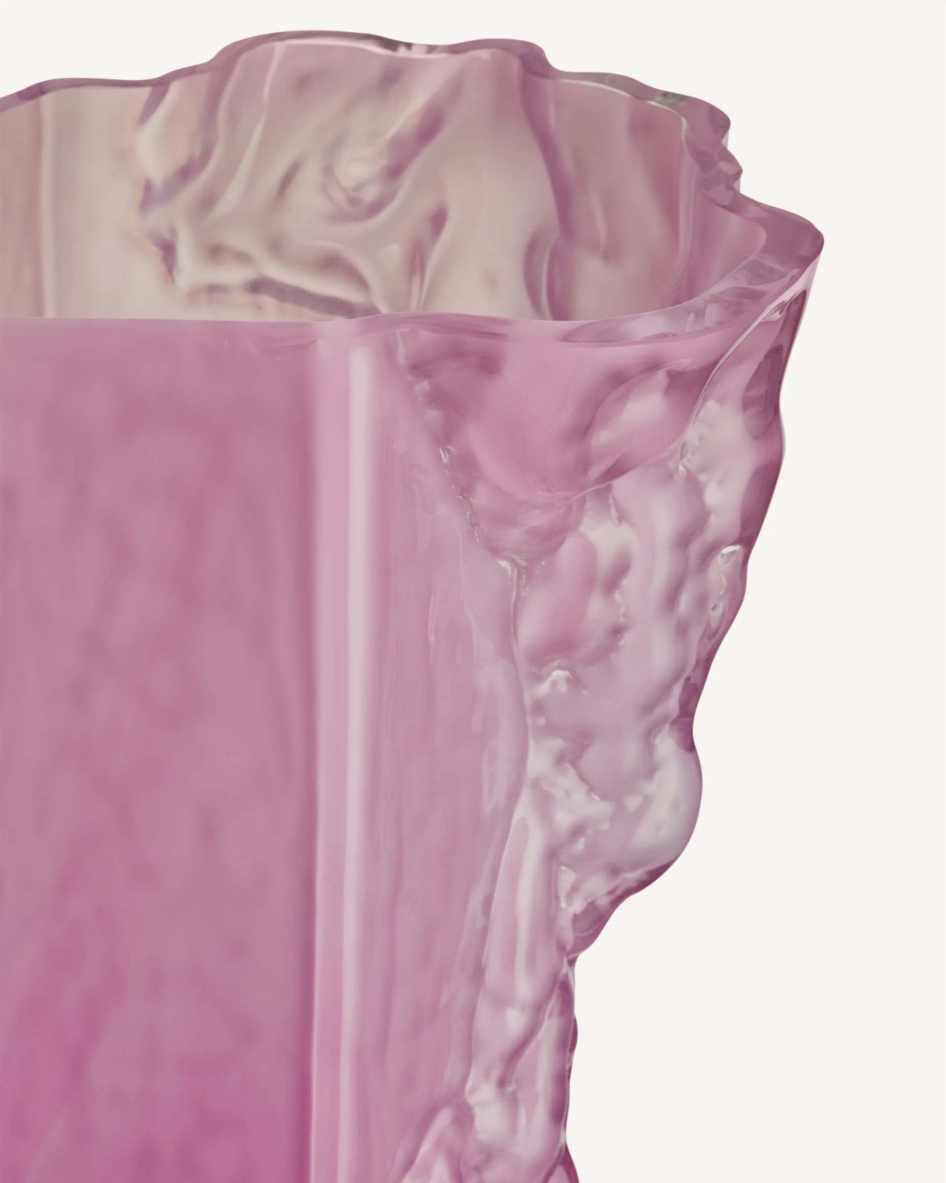 Jarrón Rocky Baroque 35 cm, Cool pink Kosta Boda