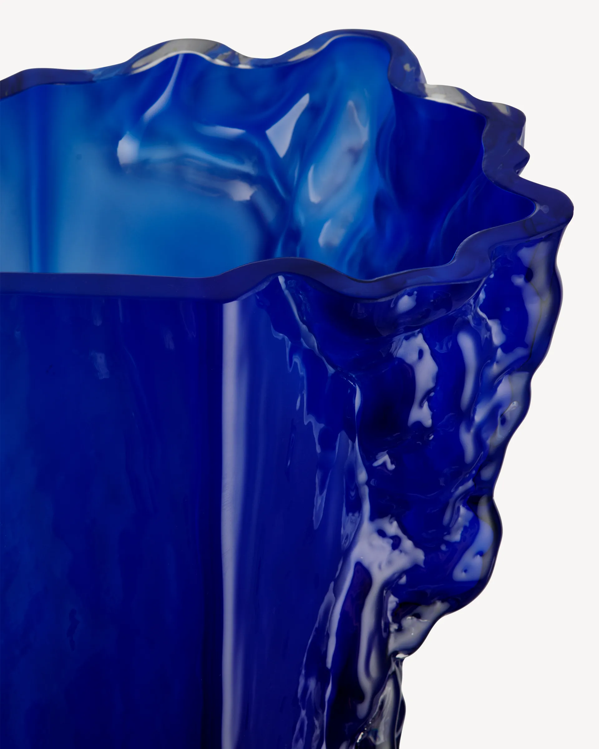 Jarrón Rocky Baroque 35 cm, Deep blue Kosta Boda