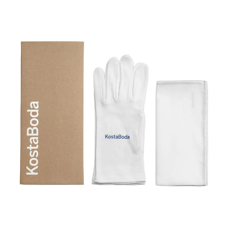 Kosta Boda glass care set box, Blanco, medium Kosta Boda