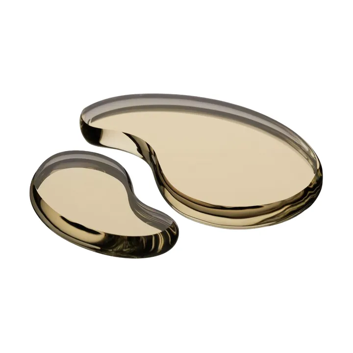 Objeto decorativo Tears of joy 2 piezas - Dorado - Kosta Boda