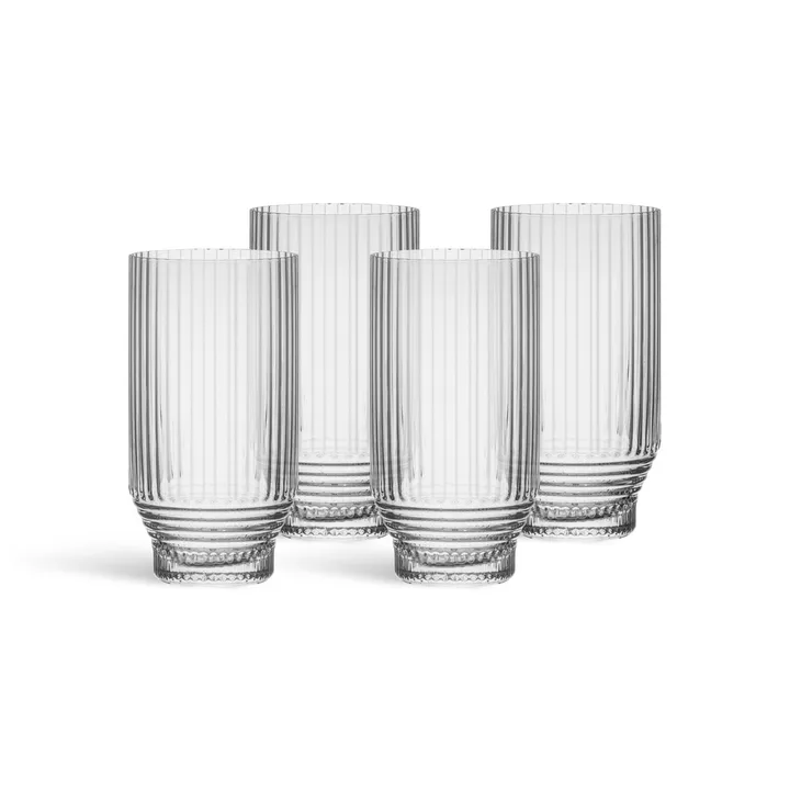 Pavilion vaso highball - Transparente, 30 cl, pack de 4 - Kosta Boda