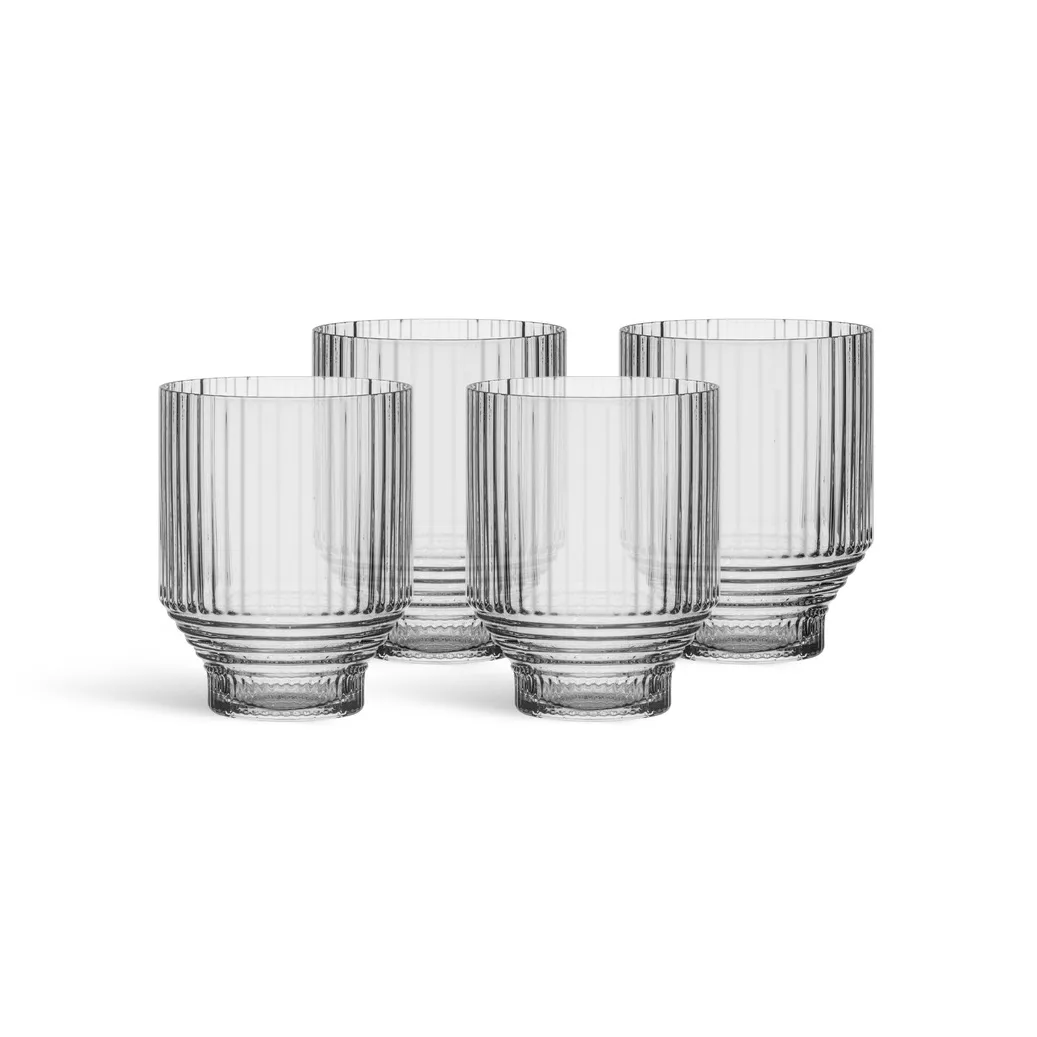 Pavilion vaso lowball, Transparente, 30 cl, pack de 4 Kosta Boda