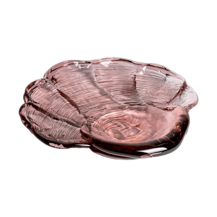 plato de vidrio artístico Venusmussla 30x33 cm - Rosa - Kosta Boda