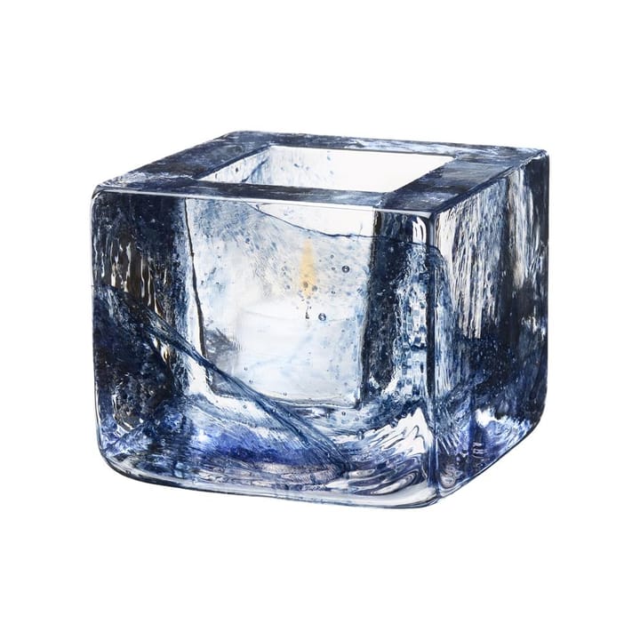 Portavelas Brick, azul Kosta Boda