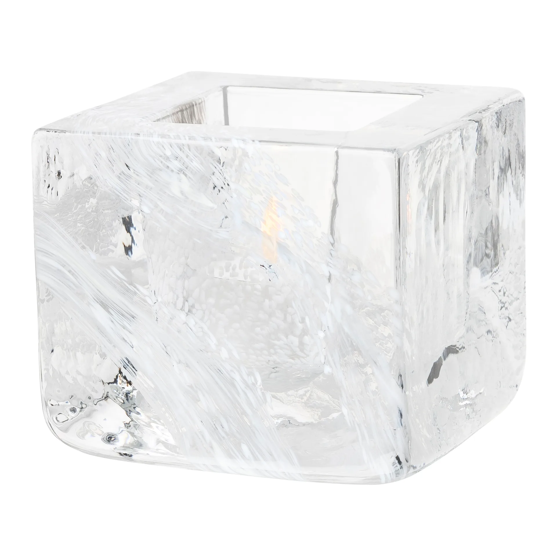 Portavelas Brick, blanco Kosta Boda
