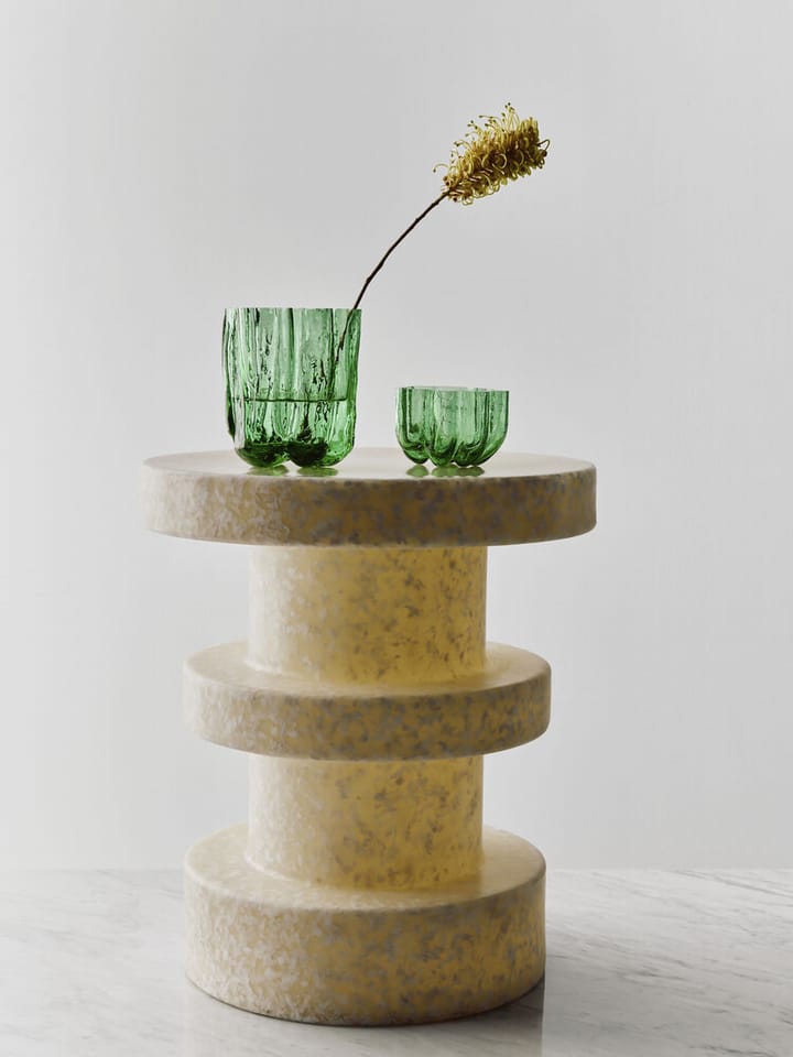Portavelas Crackle 5,8 cm, Verde oscuro Kosta Boda