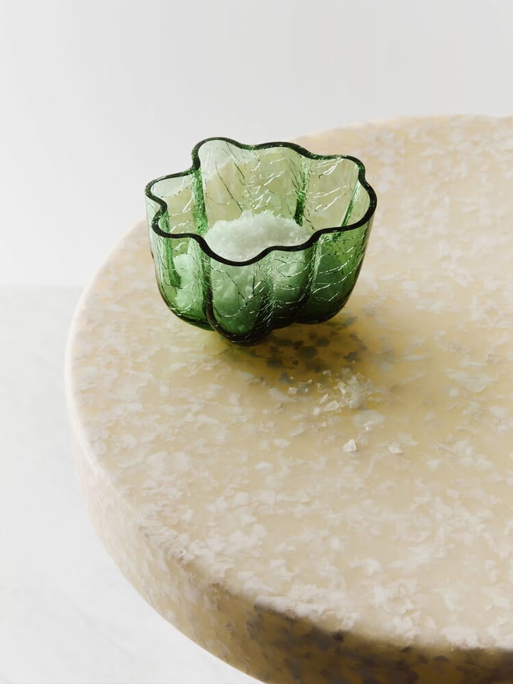 Portavelas Crackle 5,8 cm, Verde oscuro Kosta Boda