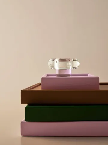 Portavelas Orion Ø11x6,3 cm - Rosa - Kosta Boda