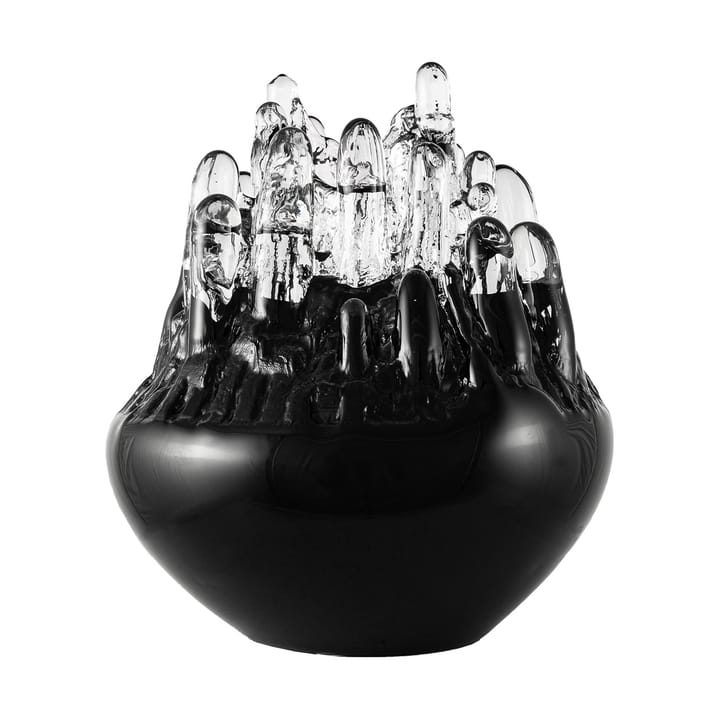 Portavelas Polar 330 mm - Negro - Kosta Boda