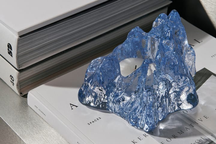 Portavelas The Rock 91 mm, Ice blue Kosta Boda