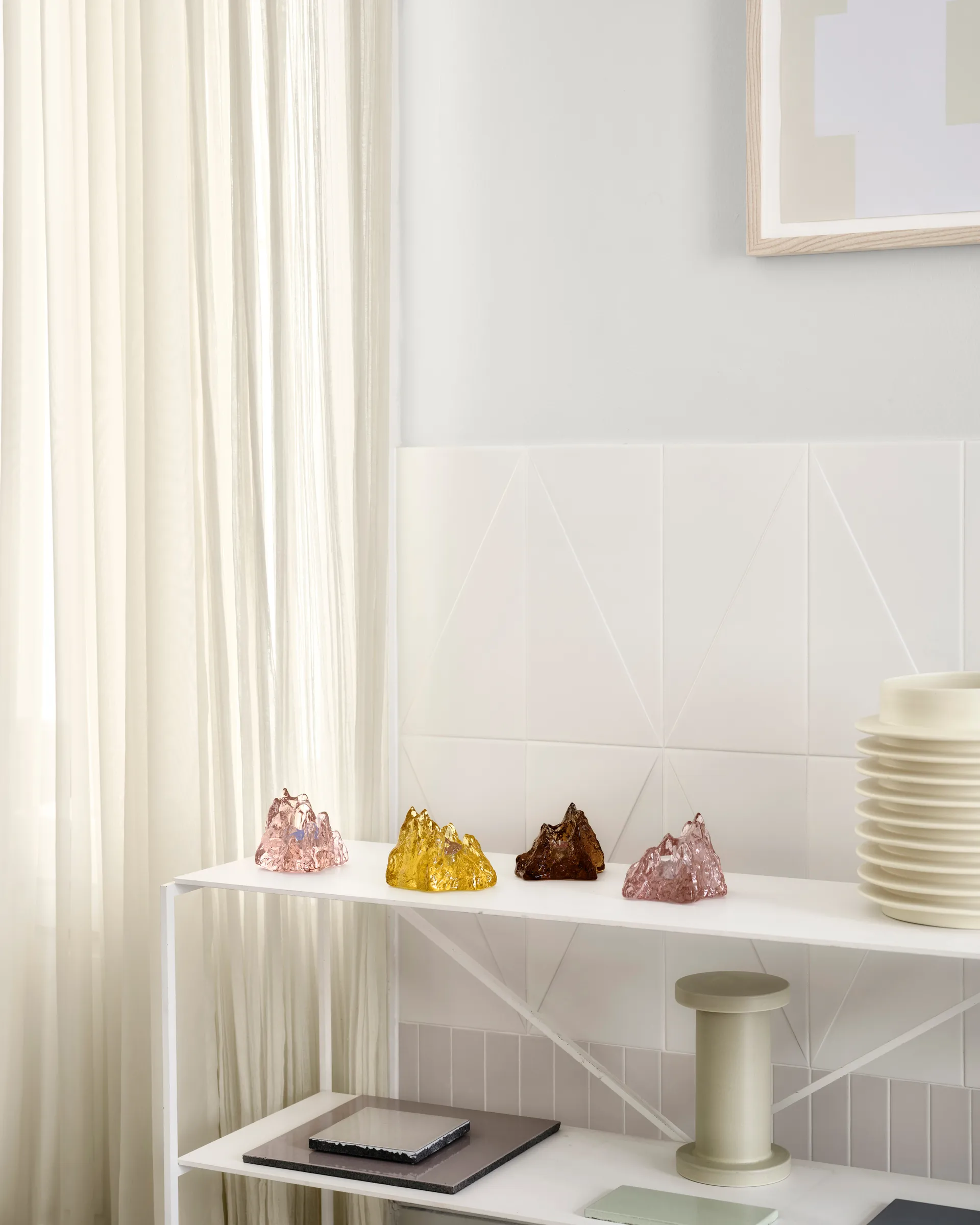 Portavelas The Rock 91 mm, Rosa Kosta Boda