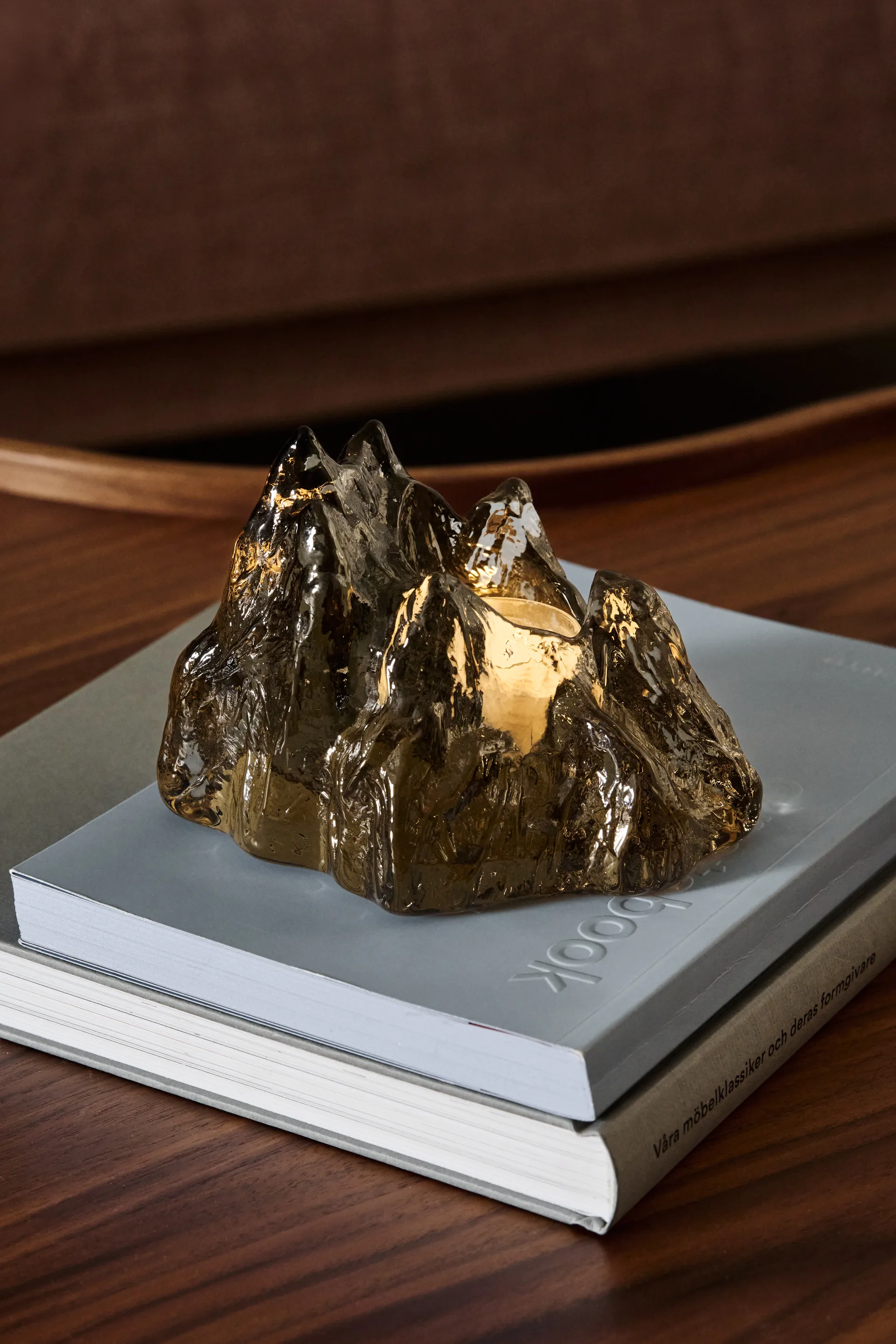 Portavelas The Rock 91 mm, Topo Kosta Boda