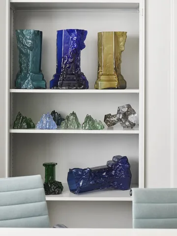 Portavelas The Rock 91 mm - Verde esmeralda - Kosta Boda