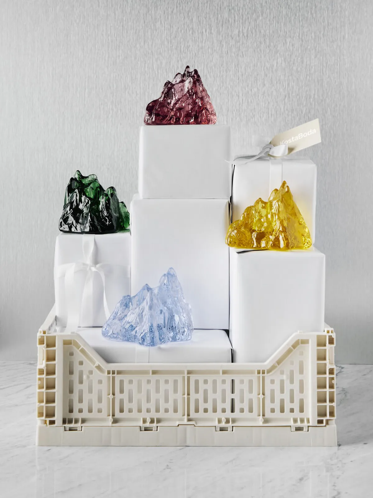 Portavelas The Rock 91 mm, Verde esmeralda Kosta Boda