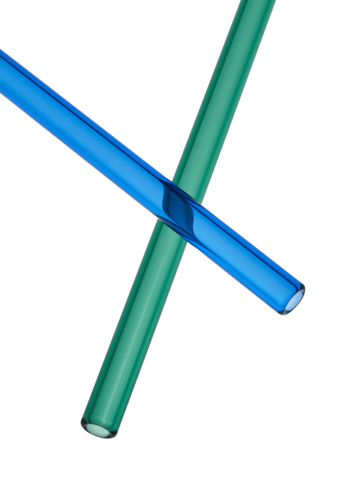 Set de 2 pajitas Sipsavor 200 mm, Azul-verde Kosta Boda