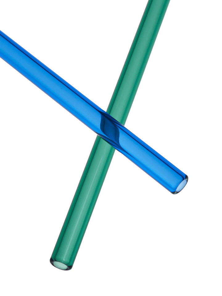 Set de 2 pajitas Sipsavor 200 mm - Azul-verde - Kosta Boda