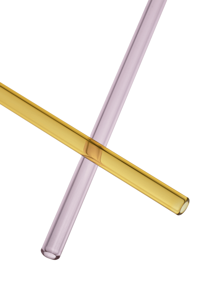 Set de 2 pajitas Sipsavor 200 mm, Rosa-amarillo Kosta Boda