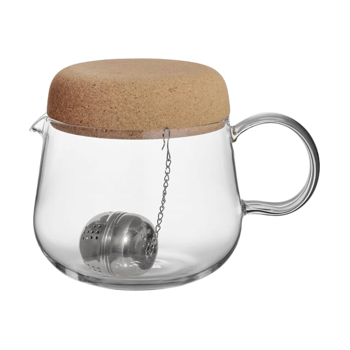 Tetera con tapa de corcho Viva 1,2 L - Transparente - Kosta Boda