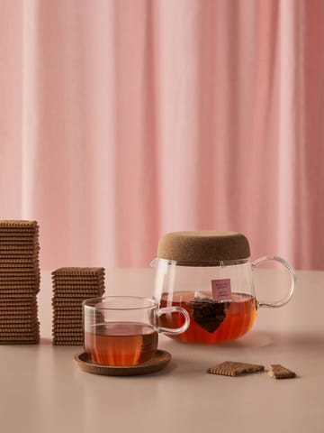 Tetera con tapa de corcho Viva 1,2 L - Transparente - Kosta Boda