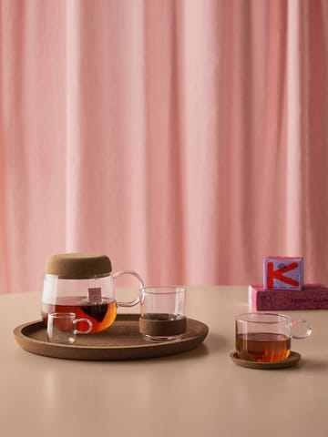 Tetera con tapa de corcho Viva 1,2 L - Transparente - Kosta Boda