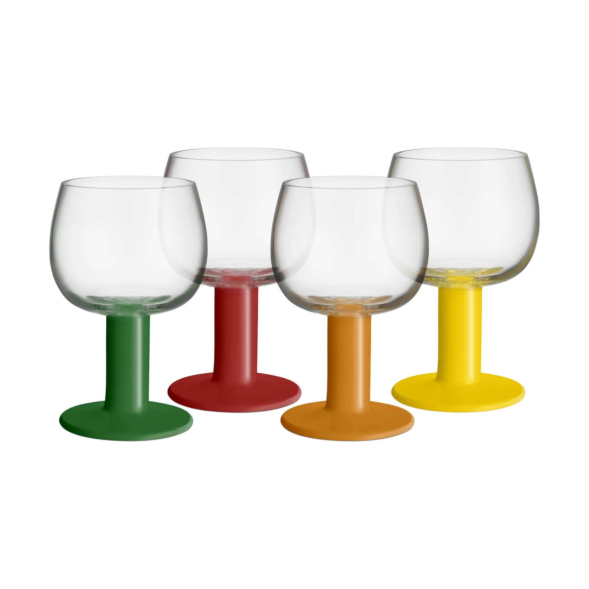 vaso Fars, colores variados, 40 cl, pack de 4 Kosta Boda