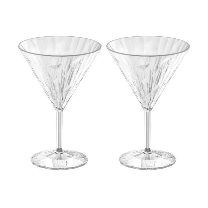 2 Copas de martini Club No. 12 plástico 25 cl - Cristal transparente - Koziol