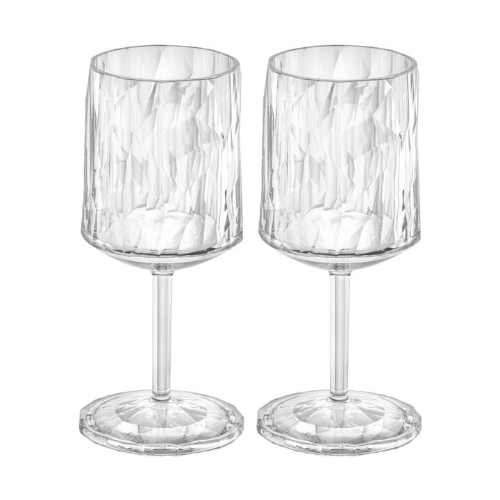 2 Copas de vino Club No. 9 plástico 20 cl - Cristal transparente - Koziol