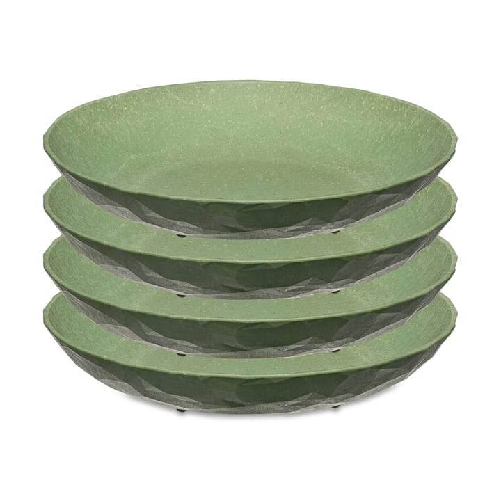 4 Platos hondos Club Ø22 cm - Nature leaf green - Koziol