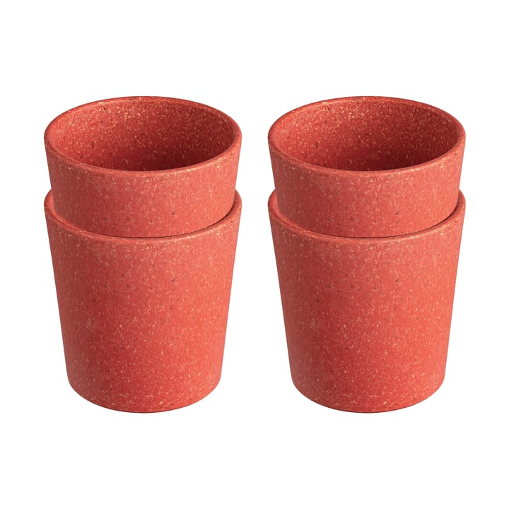 4 Tazas Connect S 19 cl - Nature coral - Koziol