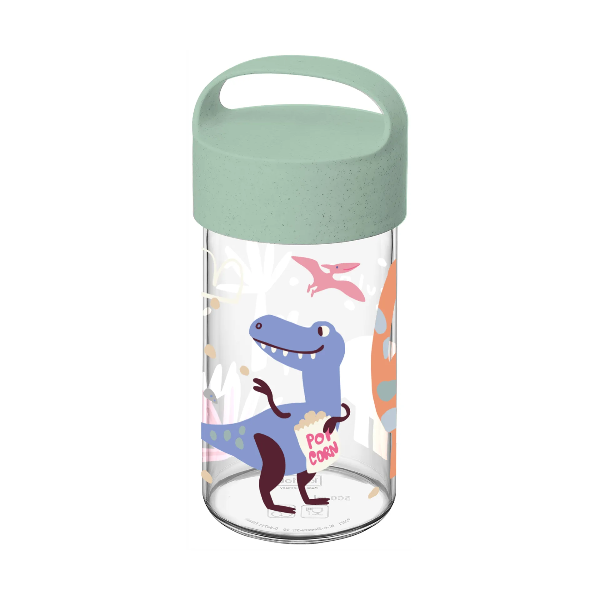 Botella Buddy Snack 50 cl, Dinosaurio Koziol