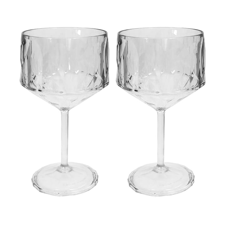 Club No. 15 2 Vasos de bebidas plástico 40 cl, Cristal transparente Koziol