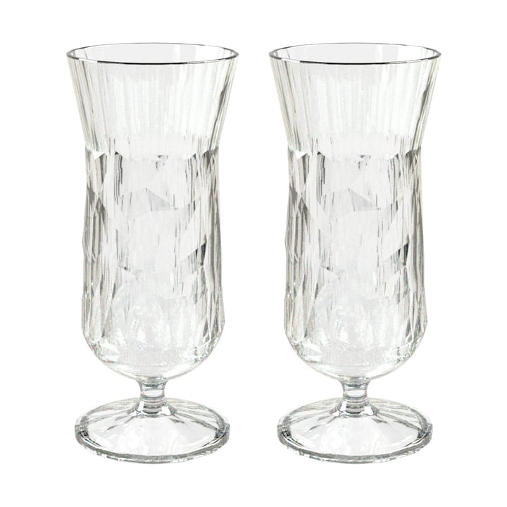 Club No. 17 2 Vasos de bebidas plástico 40 cl - Cristal transparente - Koziol
