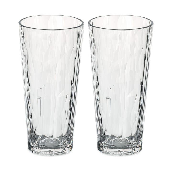 Club No. 19 vaso plast 25 cl 2-pack - Cristalino - Koziol