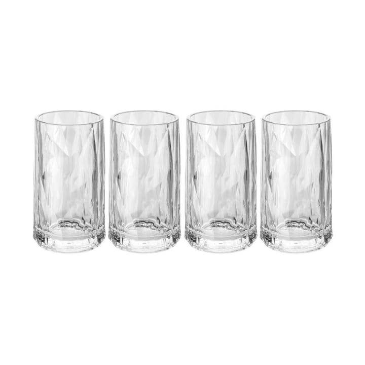 Club No. 7 4 Vasos de chupito plástico 4 cl, Cristal transparente Koziol