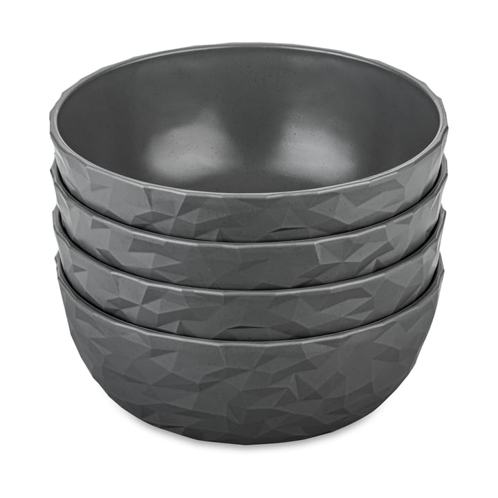 Cuenco Club Ø16,2 cm, 4-pack termoplástico biocircular - Nature ash grey - Koziol